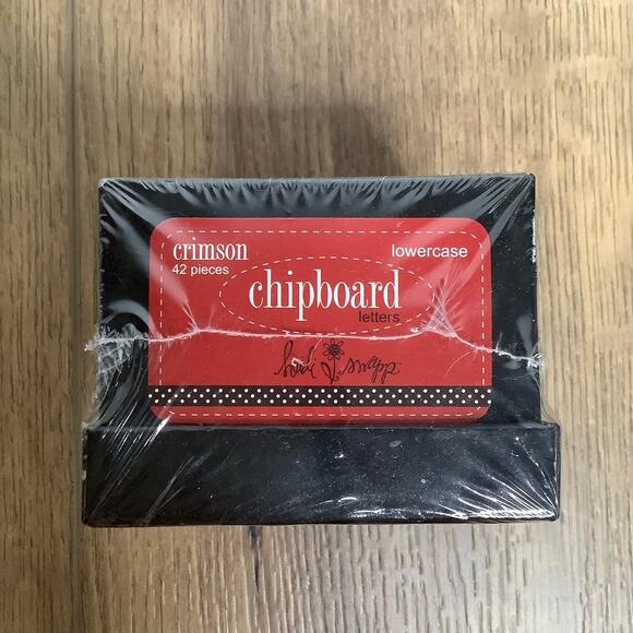 Heidi Swapp 42-Piece Crimson Red Chipboard Letters Scrapbooking Card Making New - Picture 3 of 6